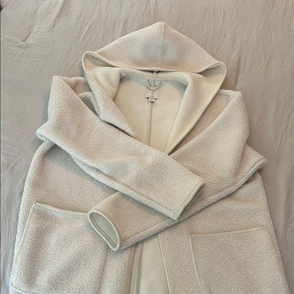 Joie Cream Teddy Jacket with Hood